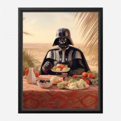 Darth Vader Lunch At The Beach Art Print