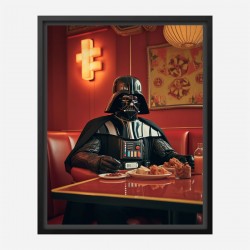 Darth Vader Asian Diner Vouge Style Art Print