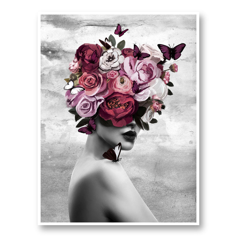 Rose Head Art Print