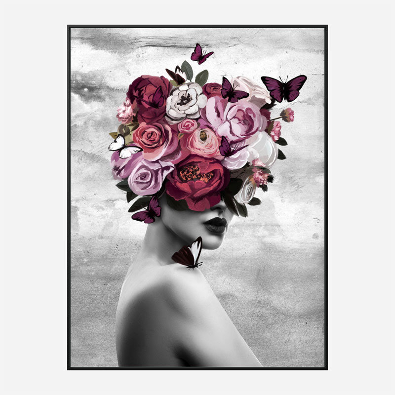 Rose Head Art Print