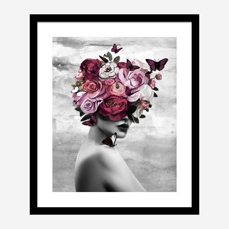 Rose Head Art Print