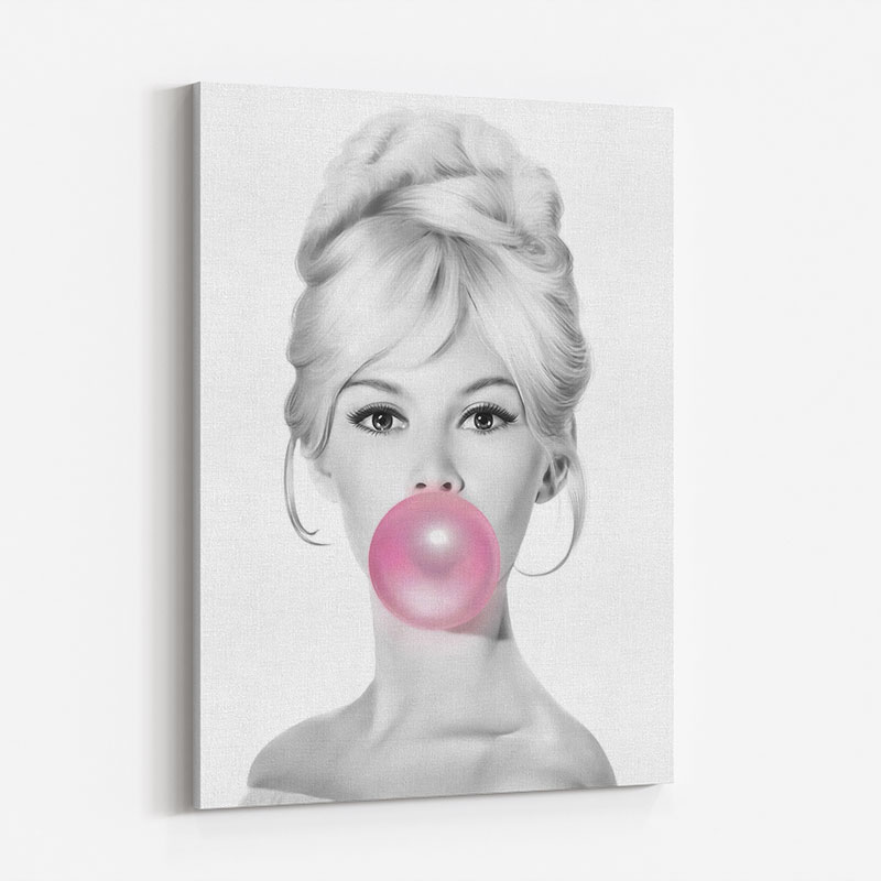 A3 A2 A1 Sizes Brigitte Bardot Bubble Gum Fashion Pop Art Poster Print 