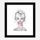 Brigitte Bardot Bubble Gum Art Print