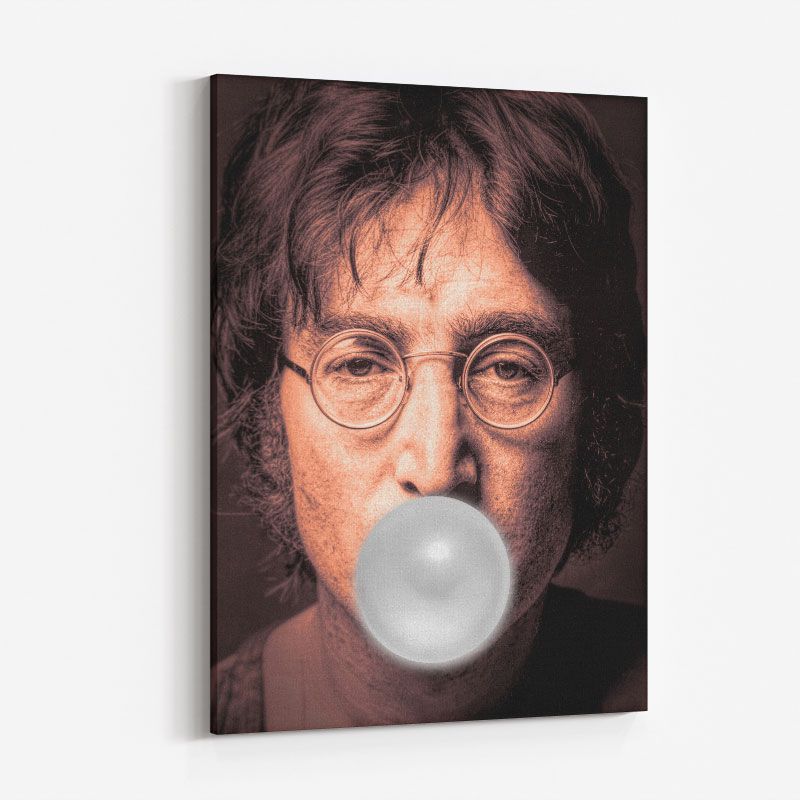 John Lennon Silver Bubble Gum Art Print