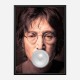 John Lennon Silver Bubble Gum Art Print