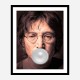 John Lennon Silver Bubble Gum Art Print