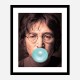 John Lennon Blue Bubble Gum Art Print