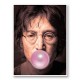 John Lennon Pink Bubble Gum Art Print