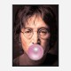 John Lennon Pink Bubble Gum Art Print