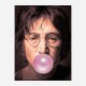 John Lennon Pink Bubble Gum Art Print