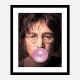 John Lennon Pink Bubble Gum Art Print