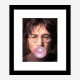 John Lennon Pink Bubble Gum Art Print