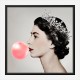 Queen Elizabeth Pink Bubble Gum Art Print