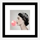 Queen Elizabeth Pink Bubble Gum Art Print