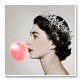 Queen Elizabeth Pink Bubble Gum Art Print