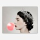 Queen Elizabeth II Bubble Gum Art Print