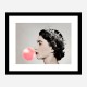 Queen Elizabeth II Bubble Gum Art Print