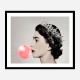 Queen Elizabeth II Bubble Gum Art Print