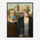 American Gothic Bubble Gum Art Print