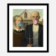 American Gothic Bubble Gum Art Print