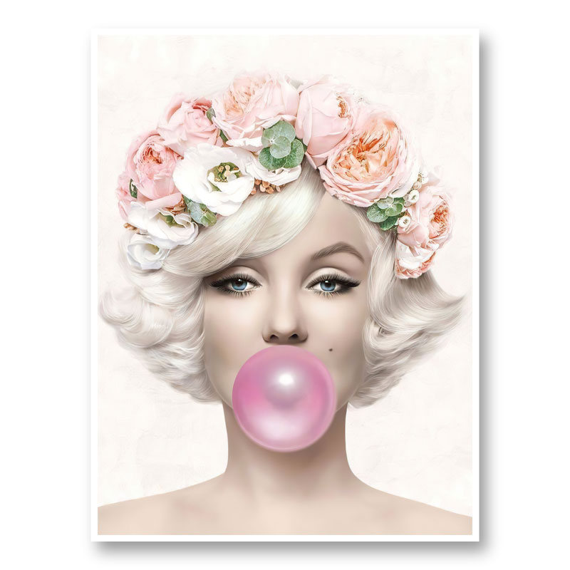 Marilyn Monroe Bubble Gum Art Print