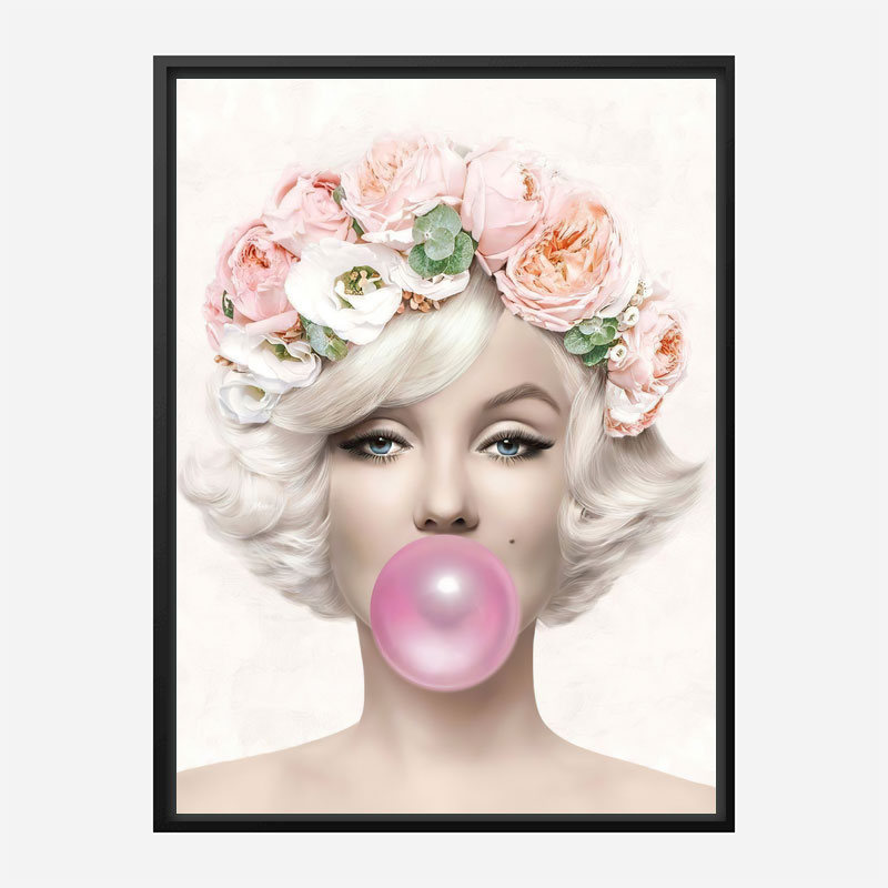 Marilyn Monroe Bubble Gum Art Print