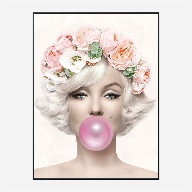 Marilyn Monroe Bubble Gum Art Print