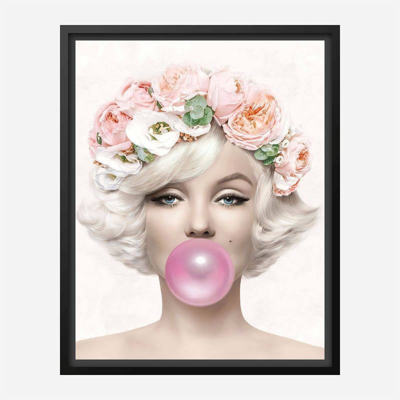 Marilyn Monroe Bubble Gum Art Print