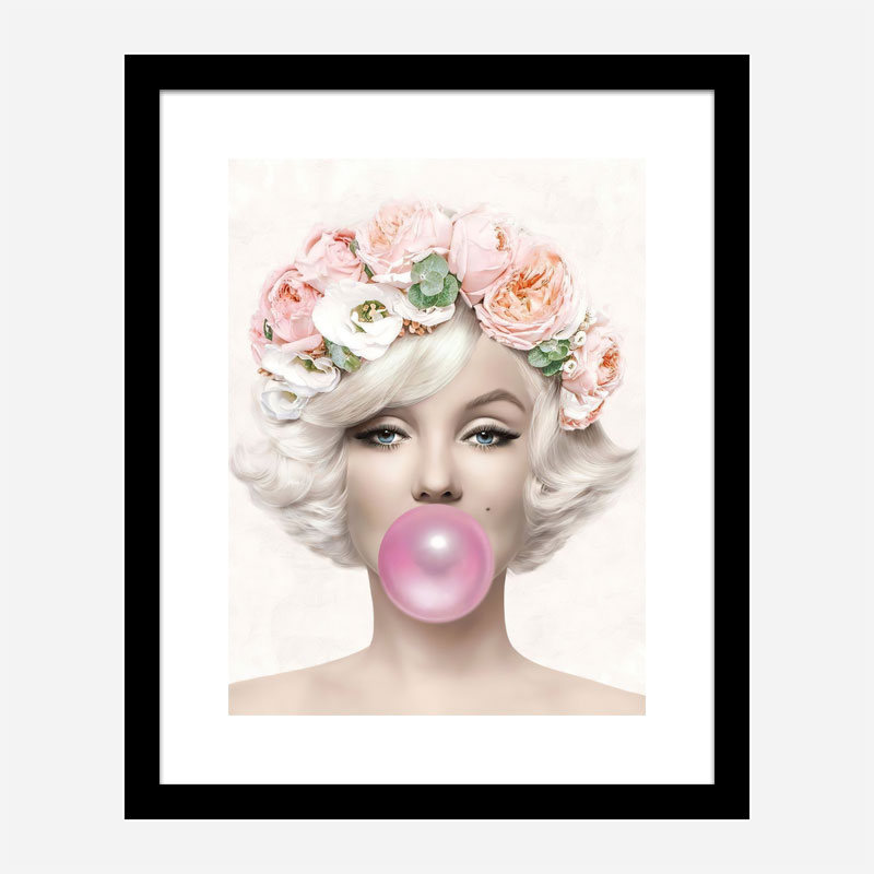 Marilyn Monroe Bubble Gum Art Print