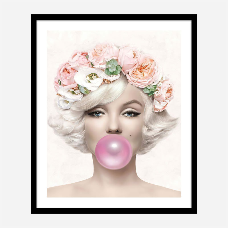 Marilyn Monroe Bubble Gum Art Print