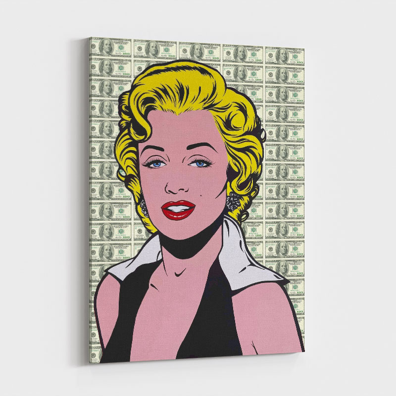 Marilyn Monroe 100 Dollars Pop Art Print