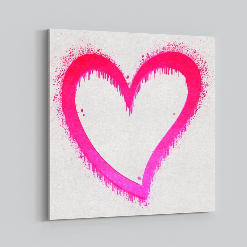 Pink Heart Art Print