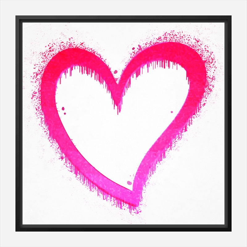 Pink Heart Art Print