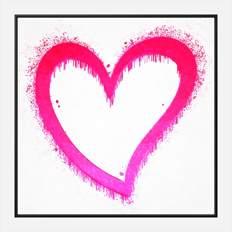 Pink Heart Art Print