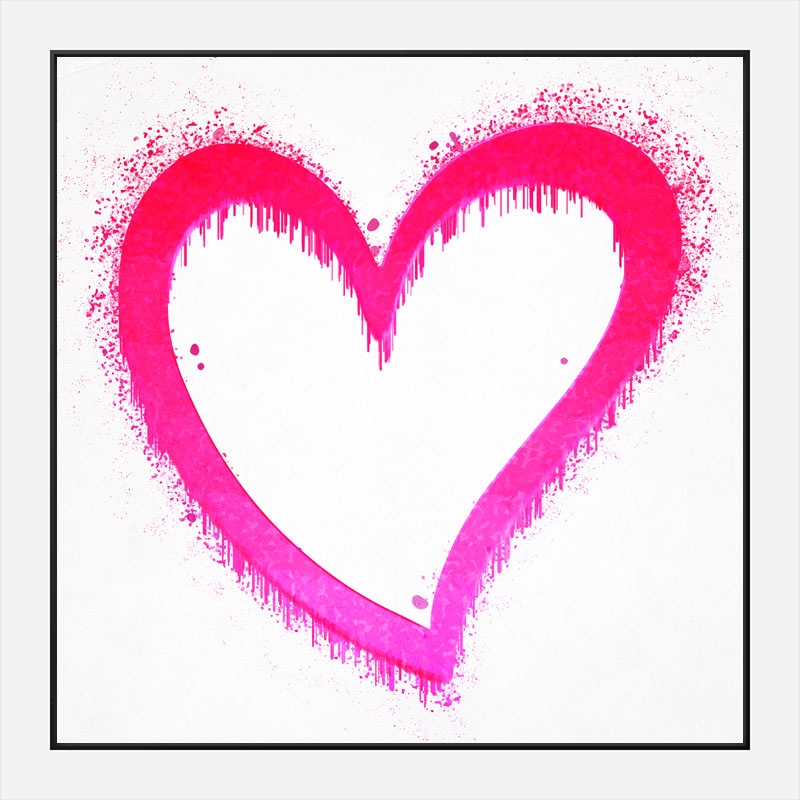 Pink Heart Art Print