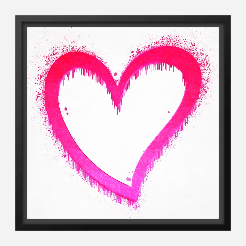 Pink Heart Art Print