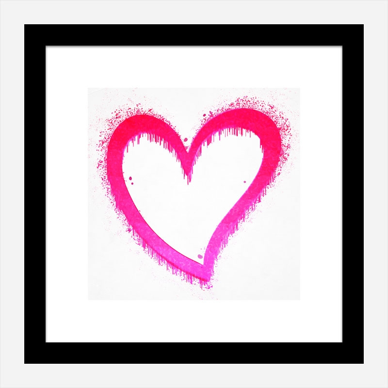 Pink Heart Art Print