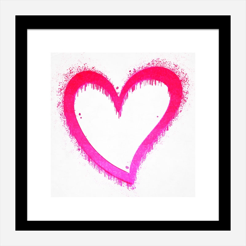 Pink Heart Art Print