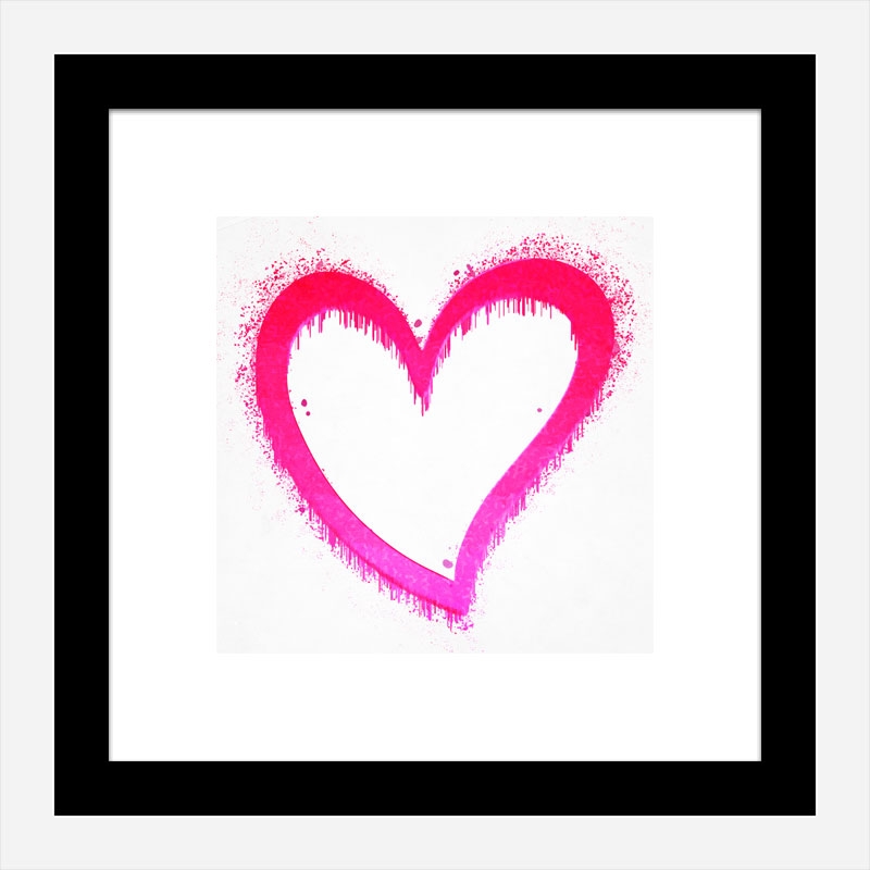 Pink Heart Art Print