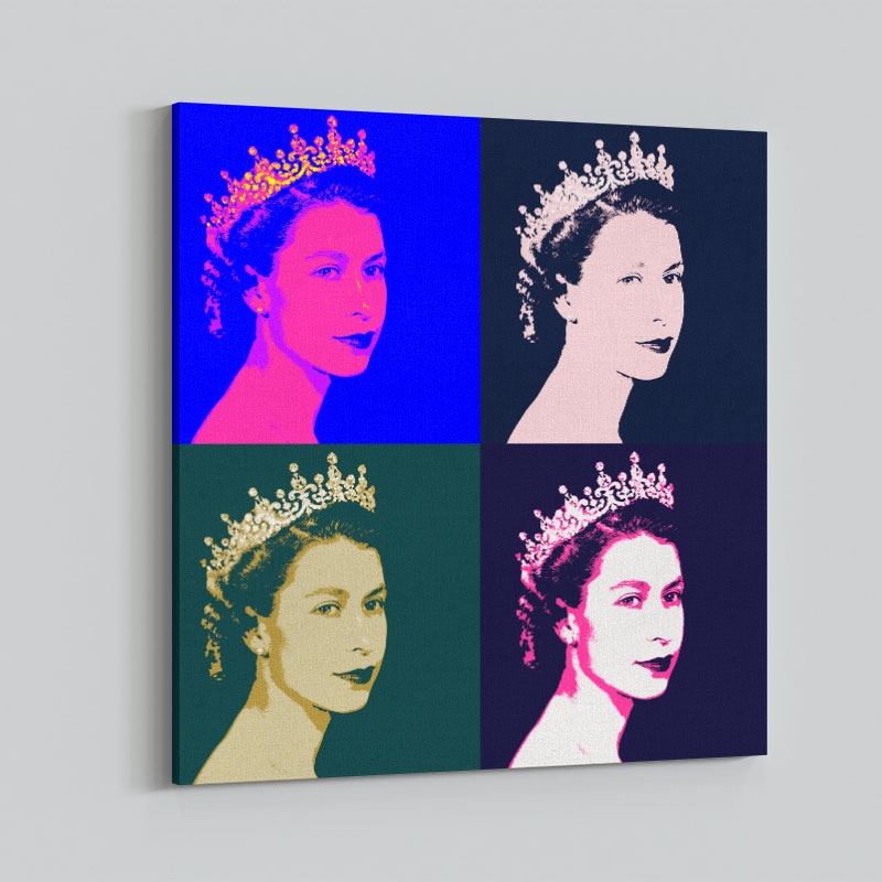 Queen Elizabeth Pop Art Print