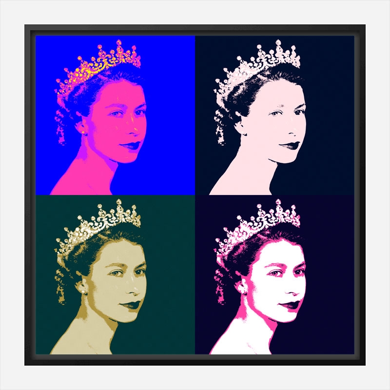 Queen Elizabeth Pop Art Print