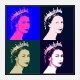 Queen Elizabeth Pop Art Print