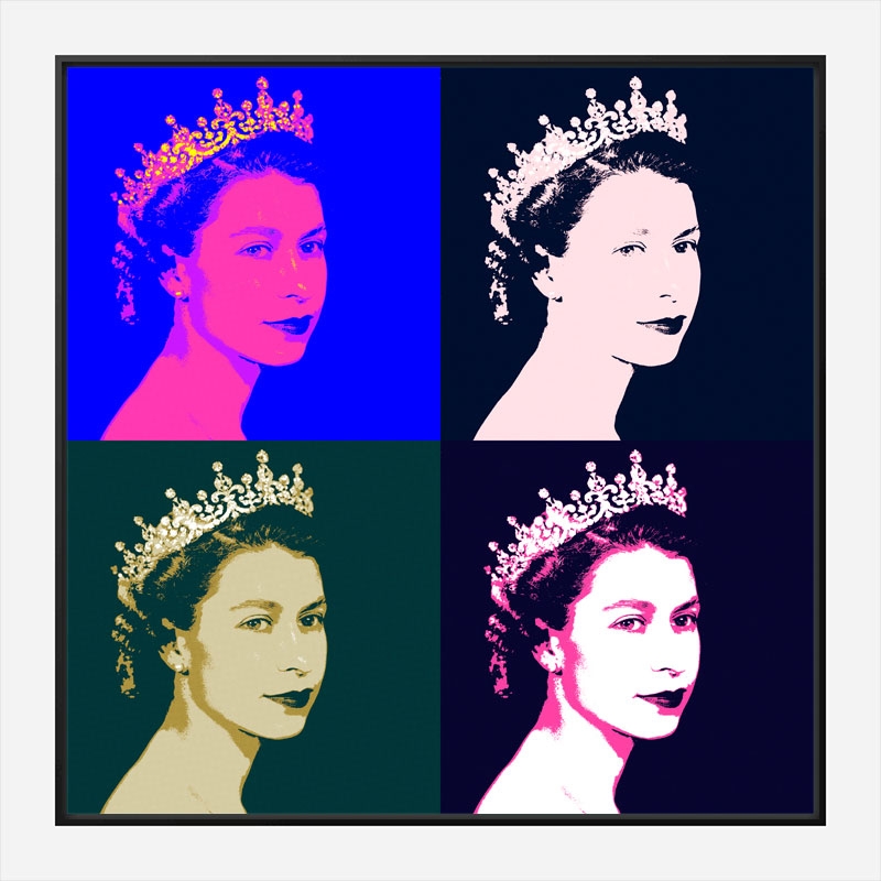 Queen Elizabeth Pop Art Print