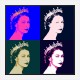 Queen Elizabeth Pop Art Print