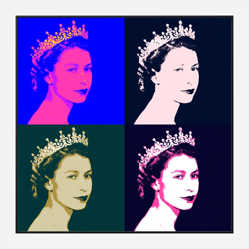 Queen Elizabeth Pop Art Print