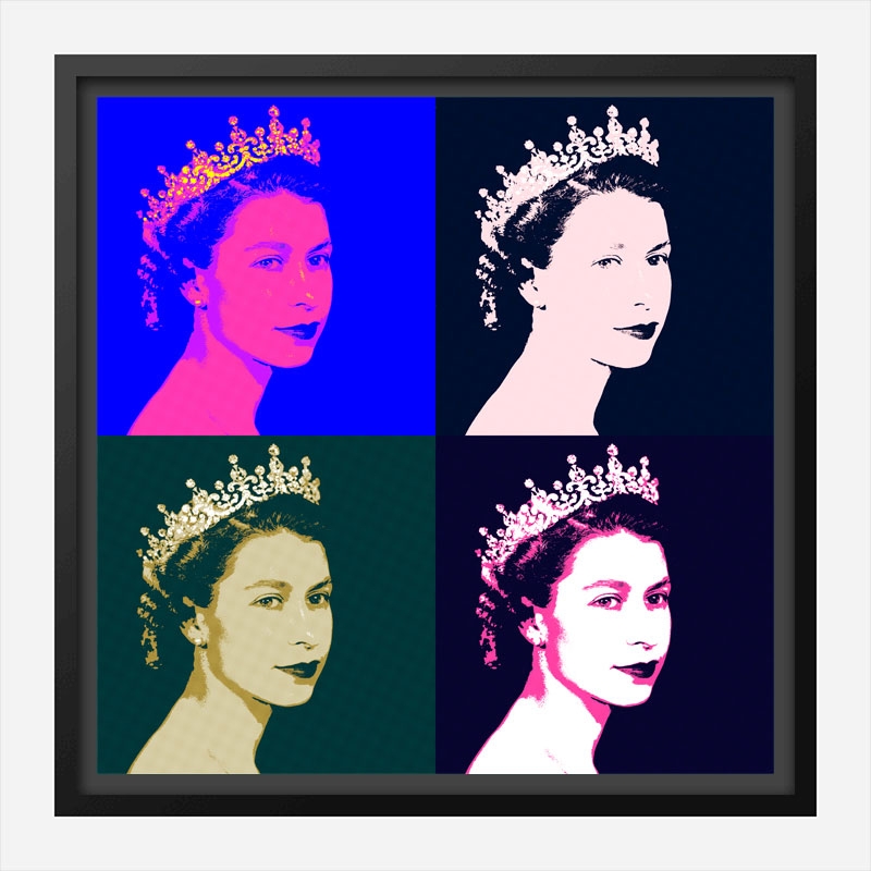 Queen Elizabeth Pop Art Print