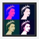 Queen Elizabeth Pop Art Print