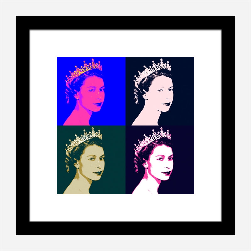 Queen Elizabeth Pop Art Print