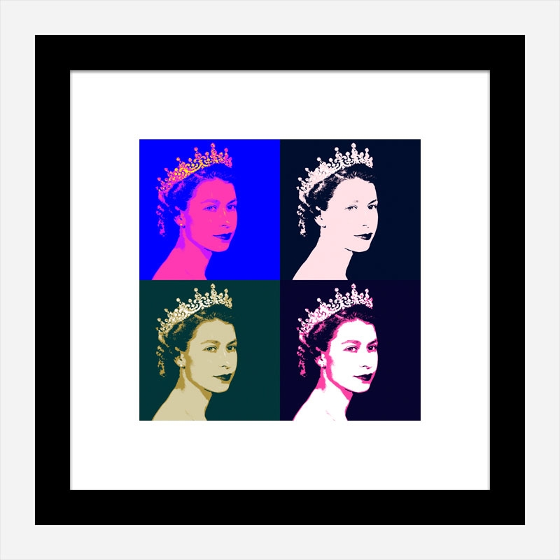 Queen Elizabeth Pop Art Print