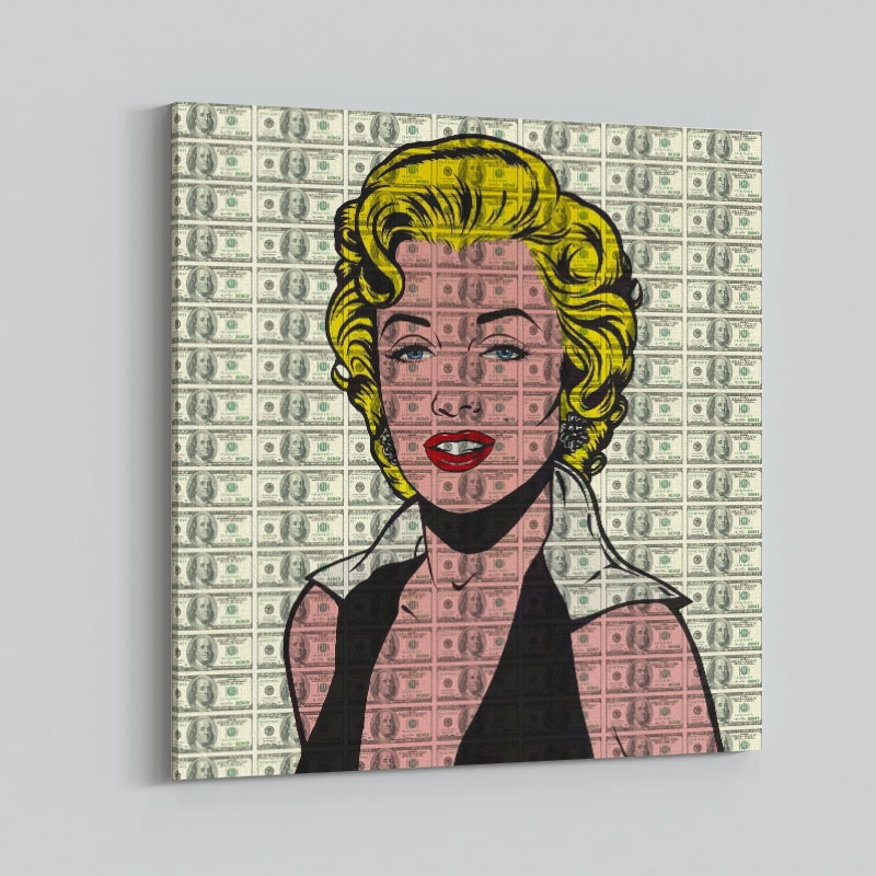 Marilyn 100 Dollars Pop Art Print